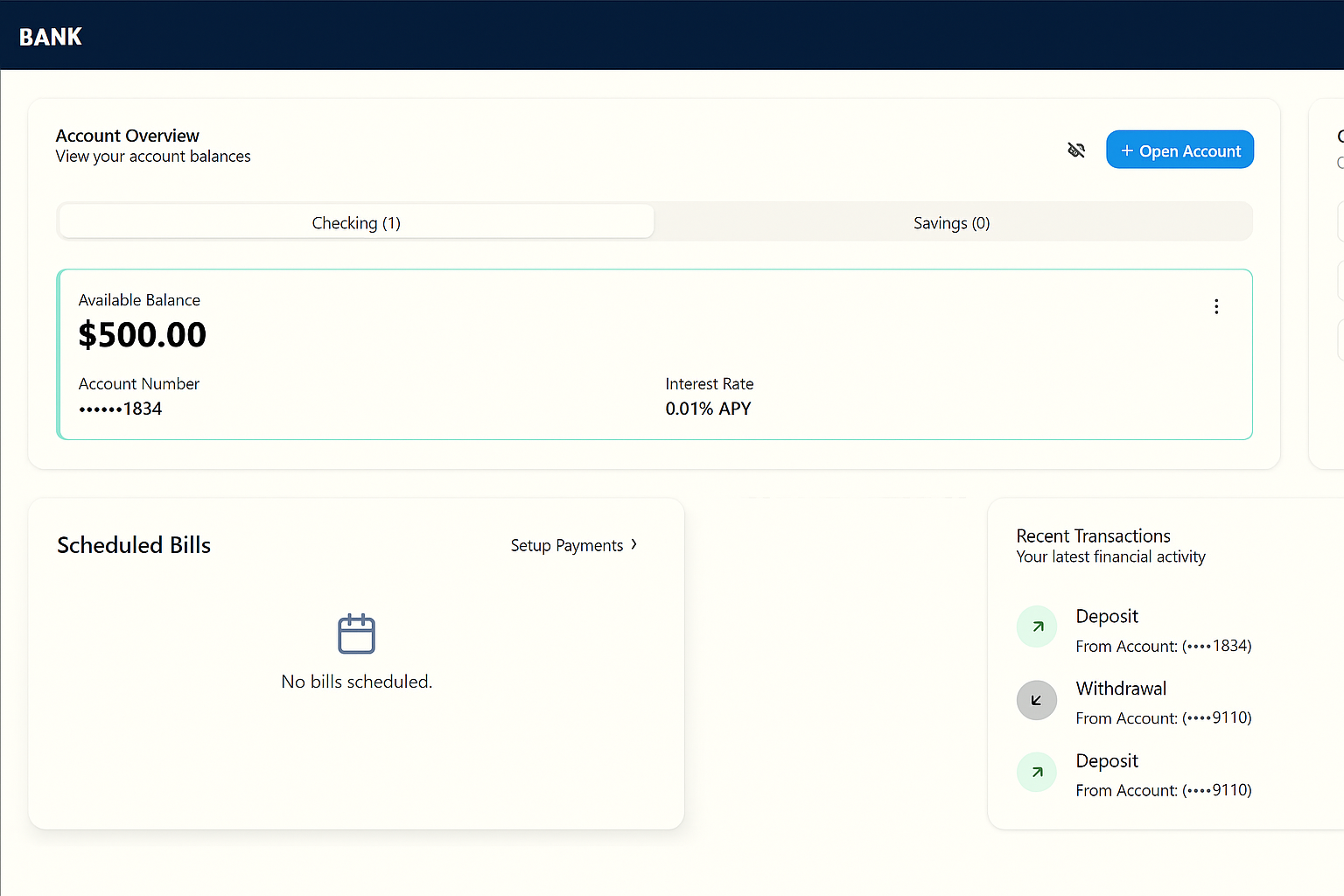 Banking Application